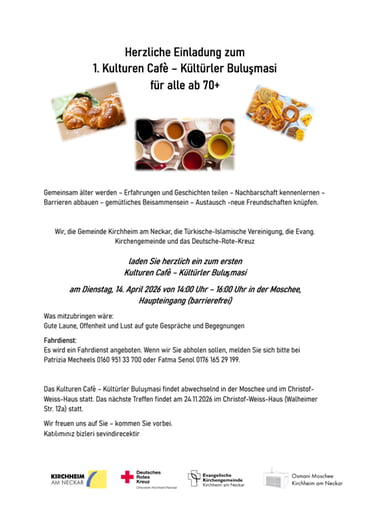 Kulturen-Café am 14. April